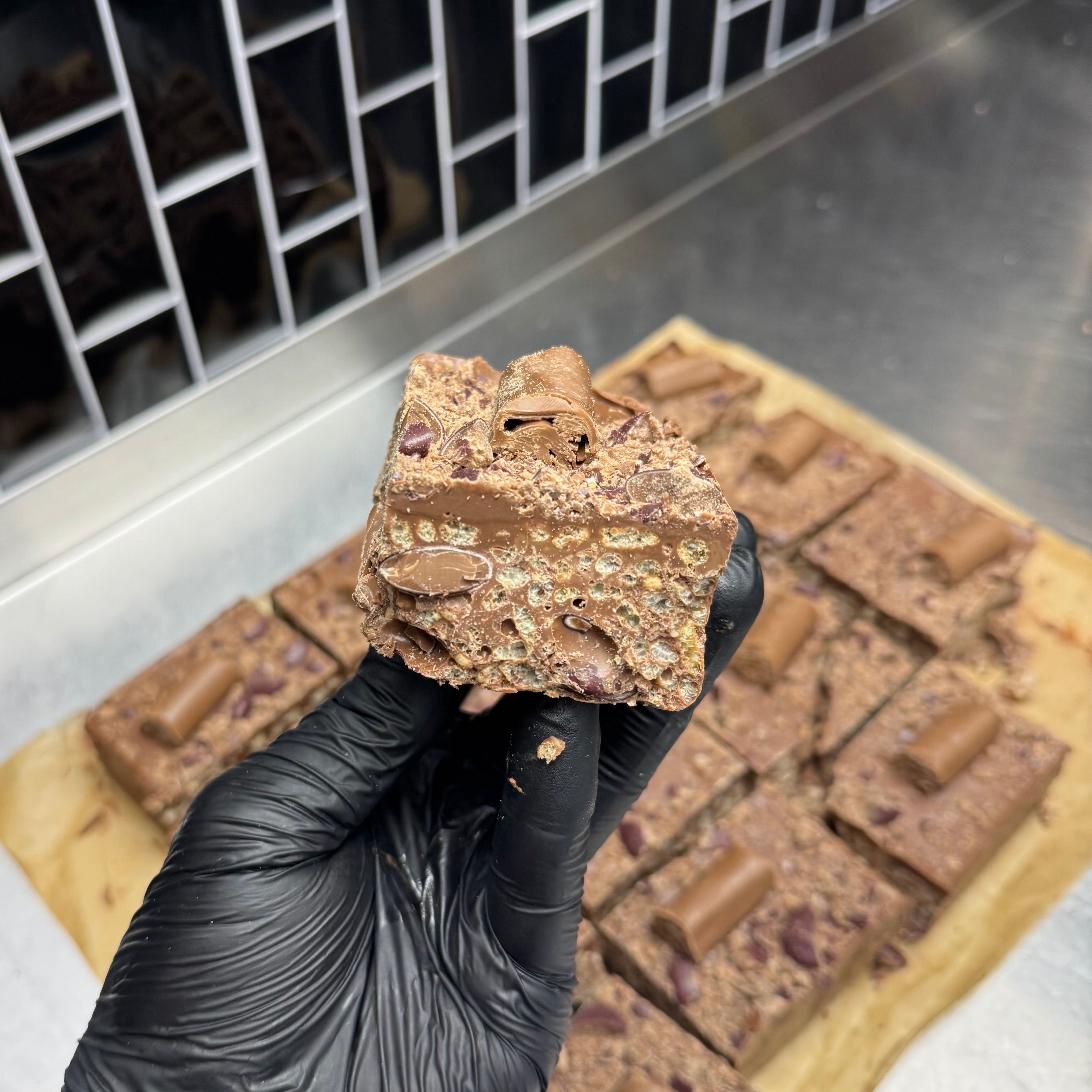 Galaxy Ripple and Minstrels Crispy Cake Recipe