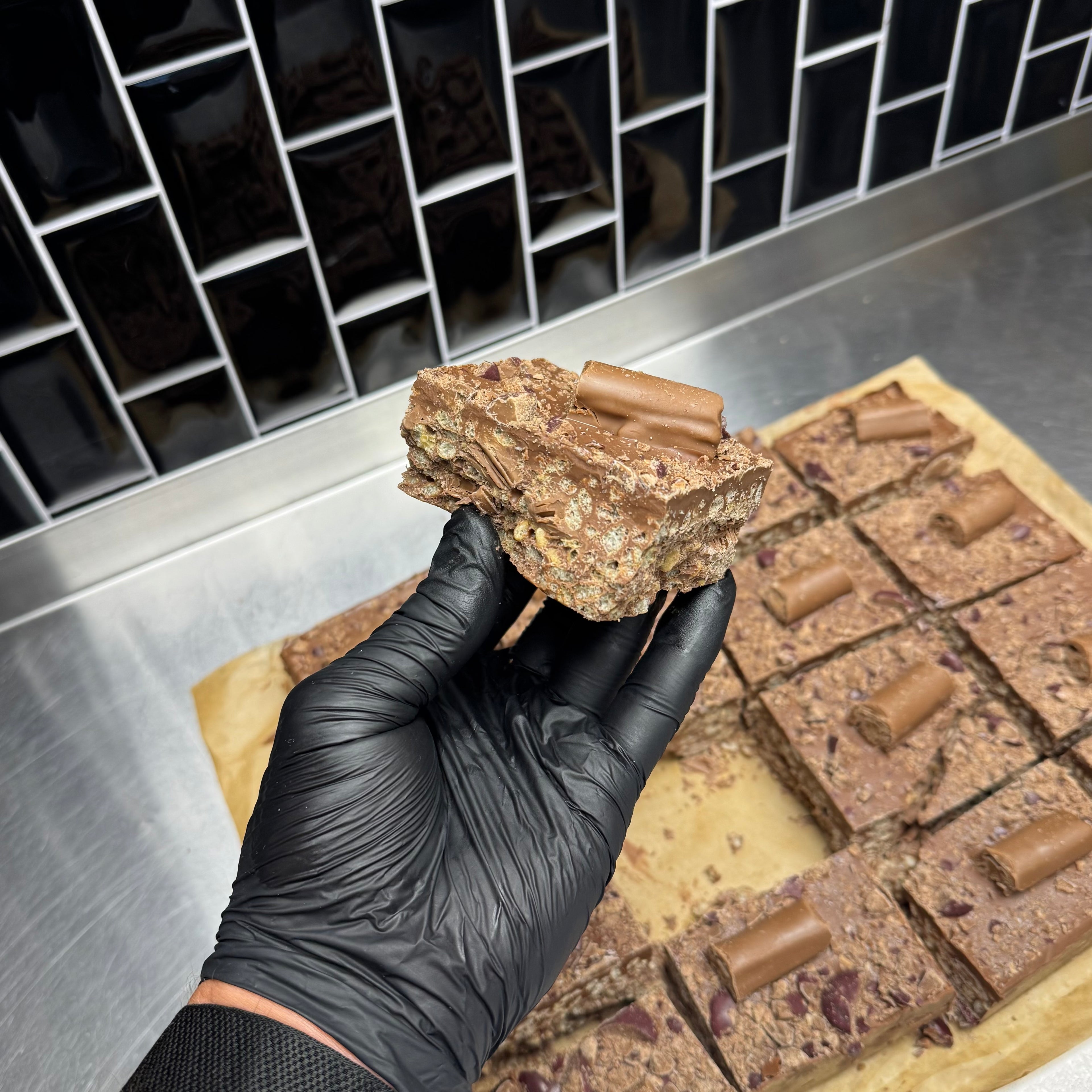 Galaxy Ripple and Minstrels Crispy Cake Recipe