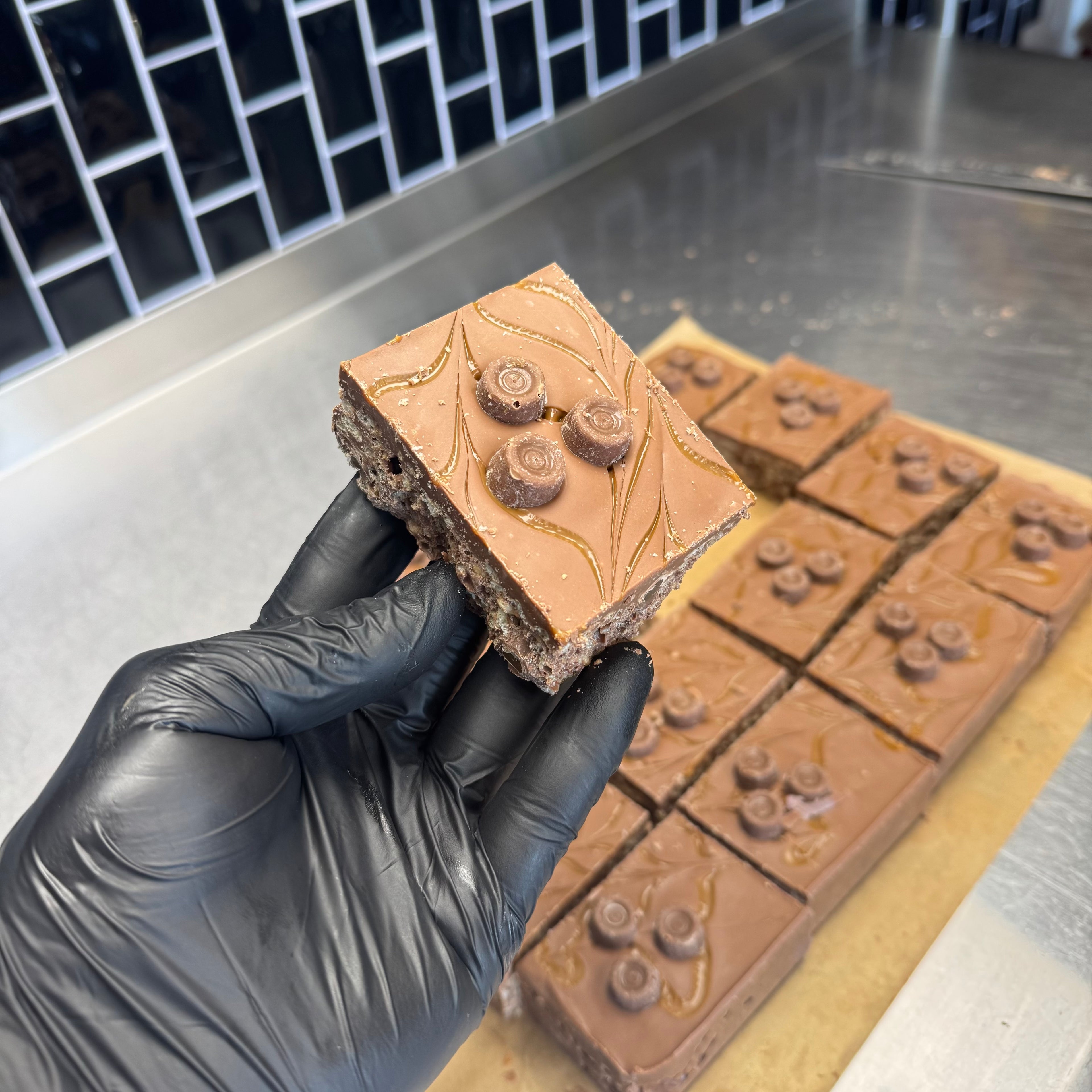 Rolo Crispy Cake Recipe