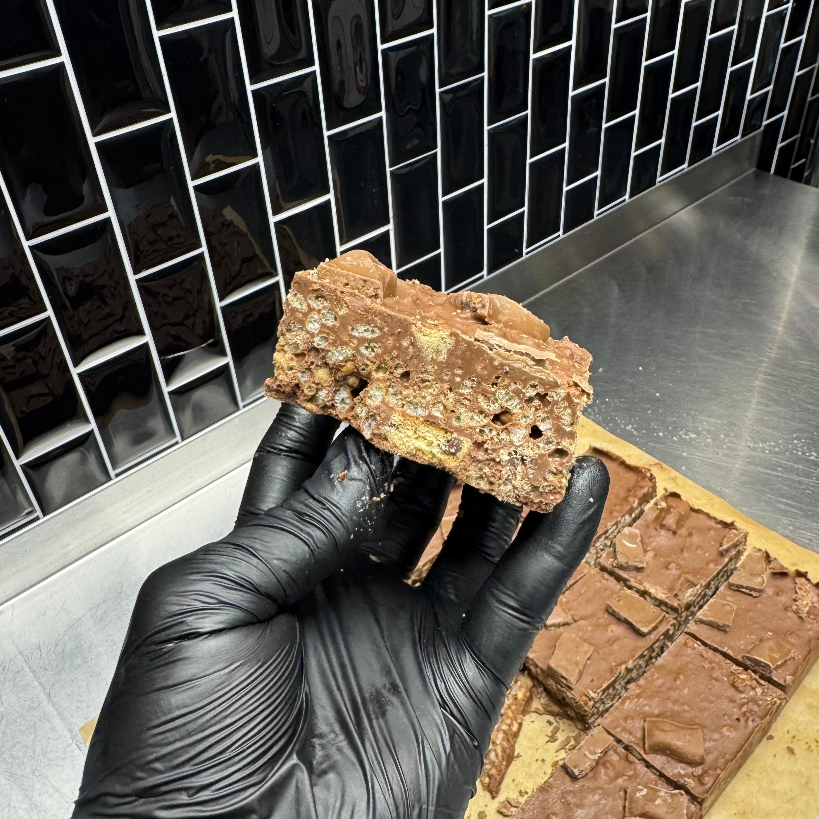Galaxy Cookie Crumble Crispy Cake Recipe