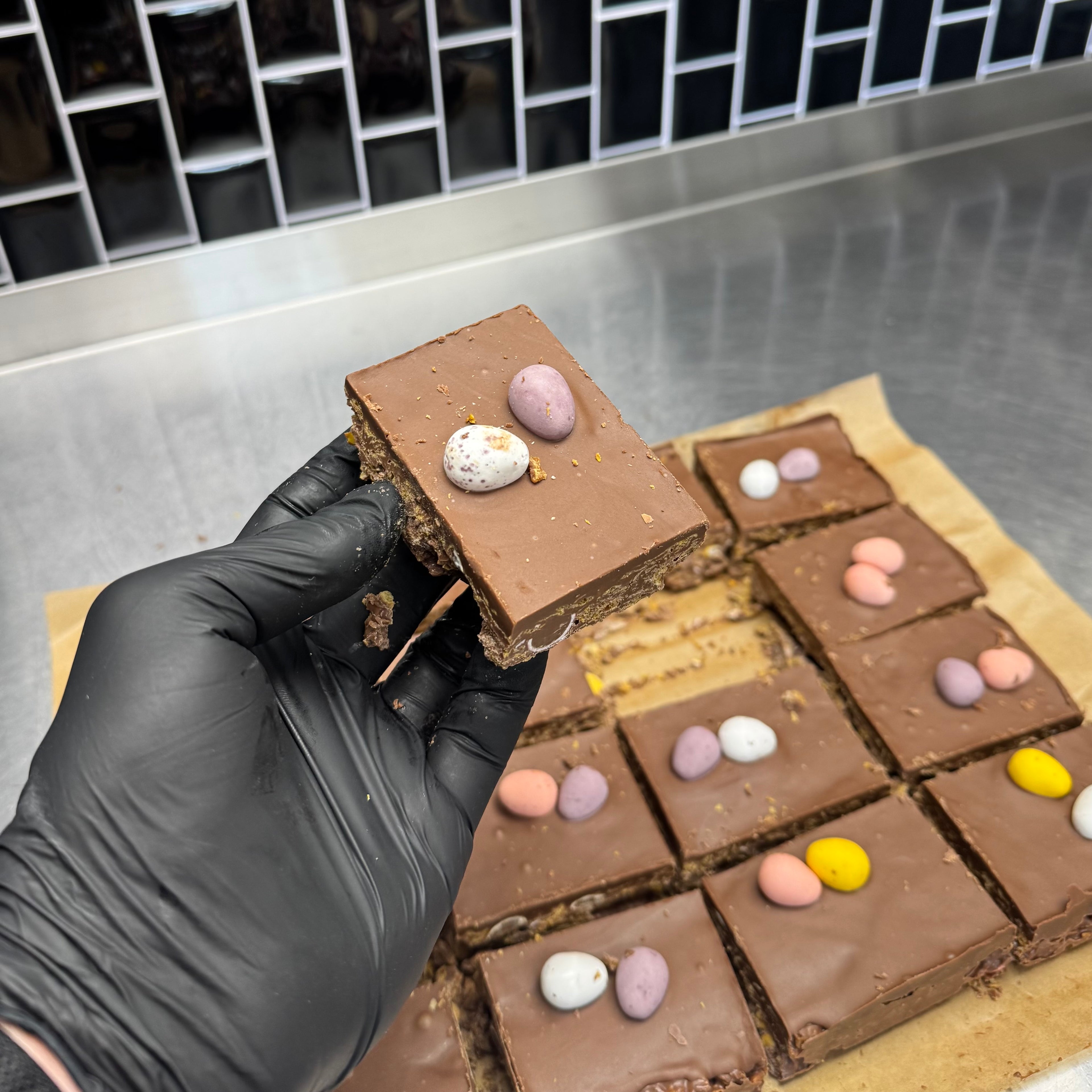 Nutella n' Mini Egg Cornflake Cake Recipe