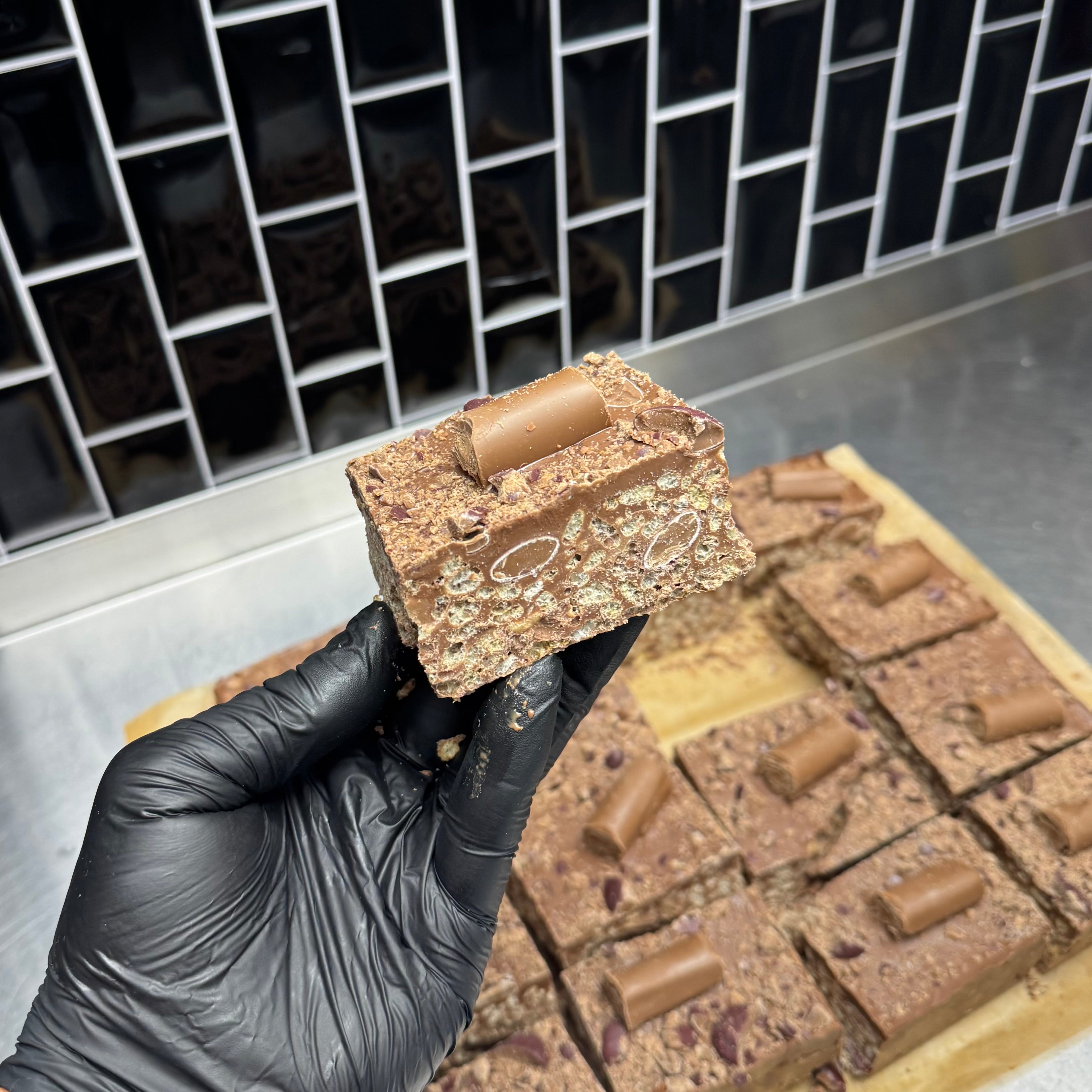Galaxy Ripple and Minstrels Crispy Cake Recipe