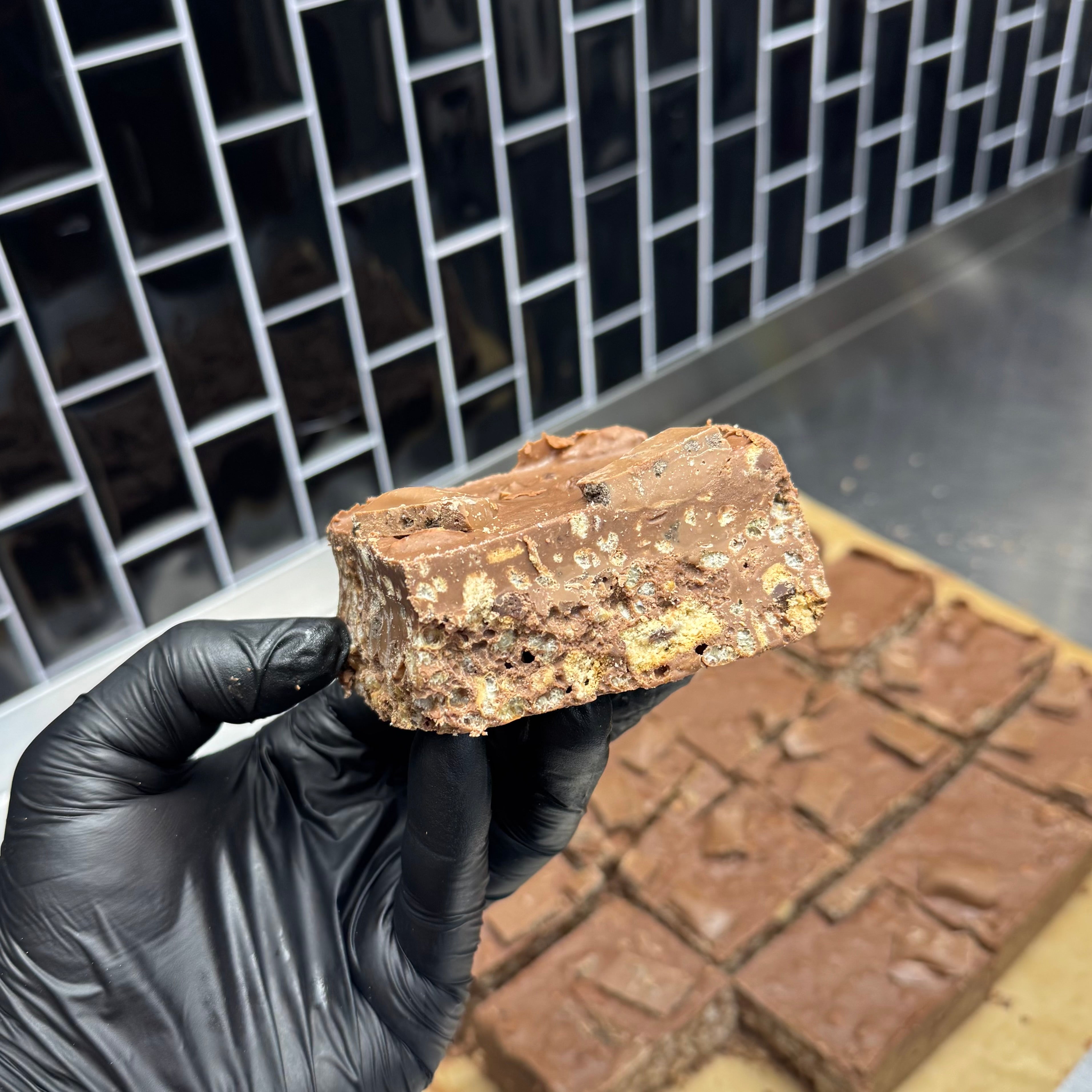 Galaxy Cookie Crumble Crispy Cake Recipe