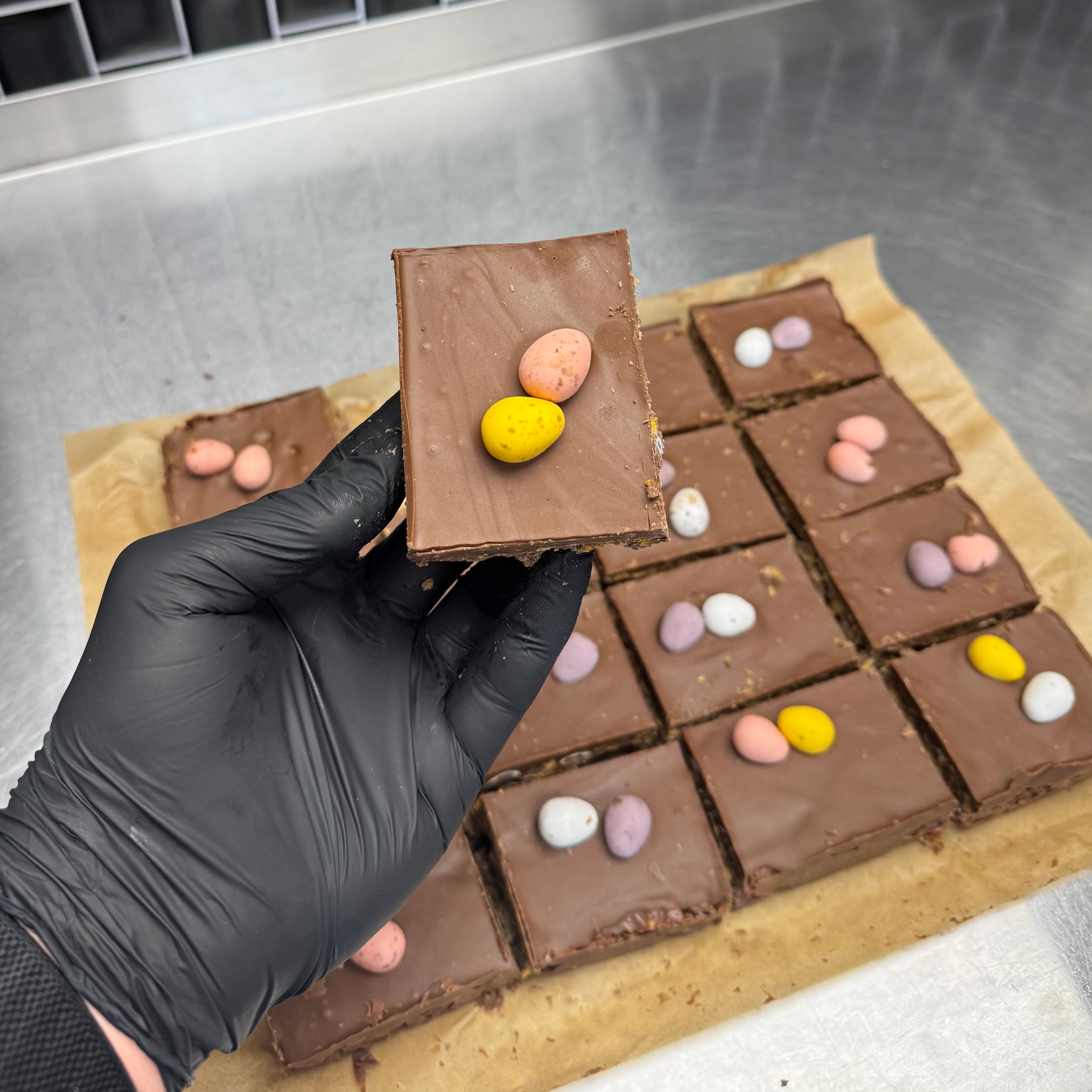 Nutella n' Mini Egg Cornflake Cake Recipe