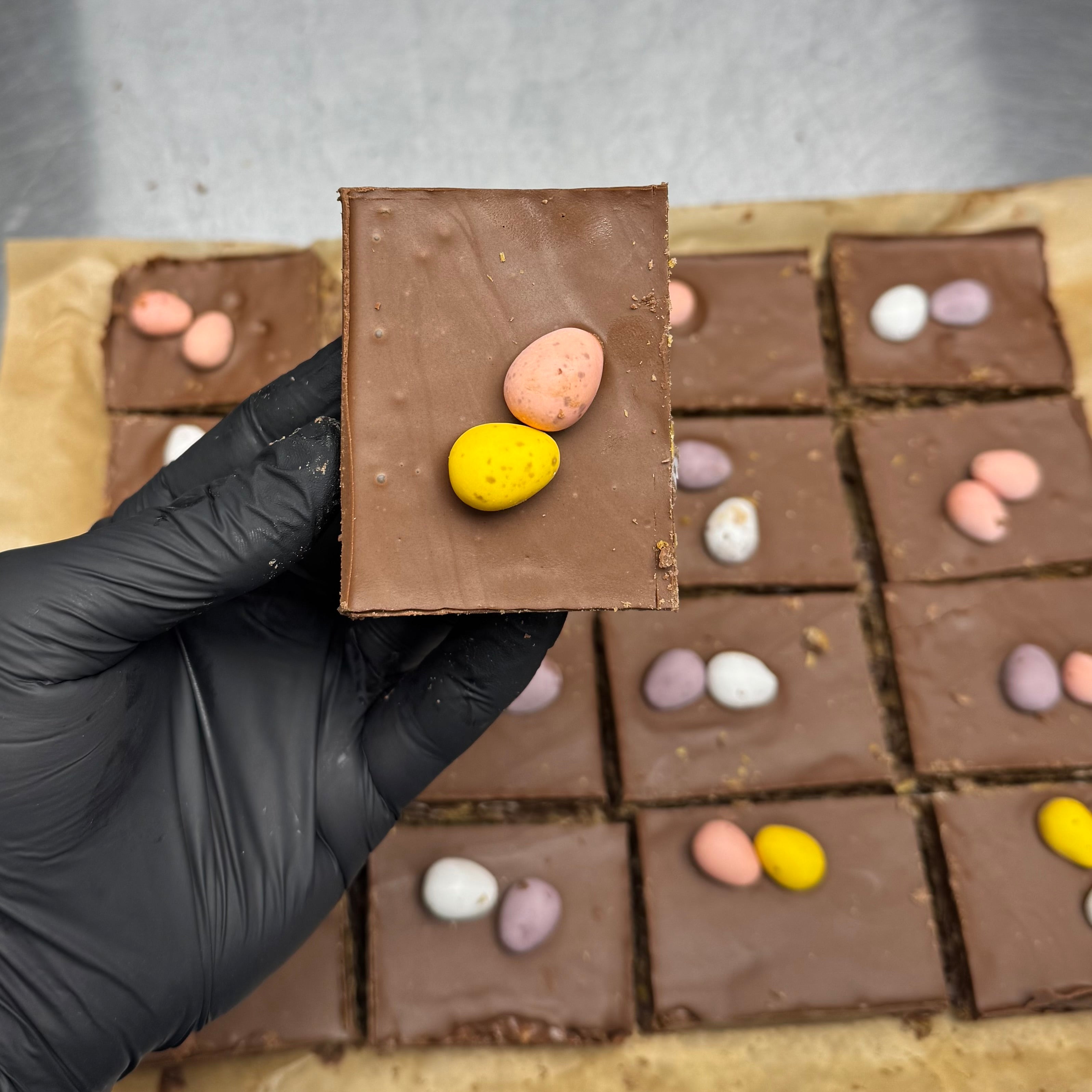 Nutella n' Mini Egg Cornflake Cake Recipe