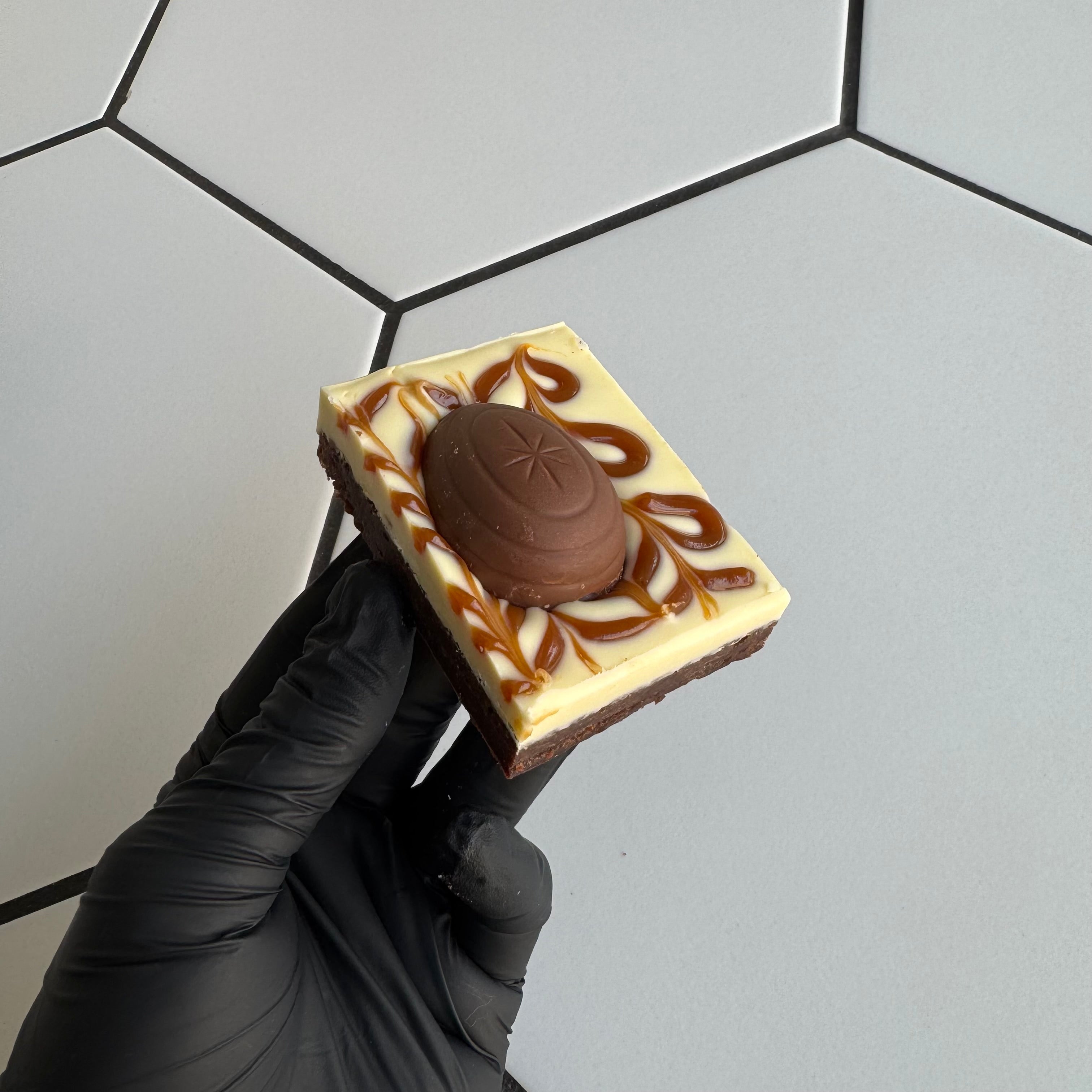 Caramel Egg and White Chocolate Brownie Recipe