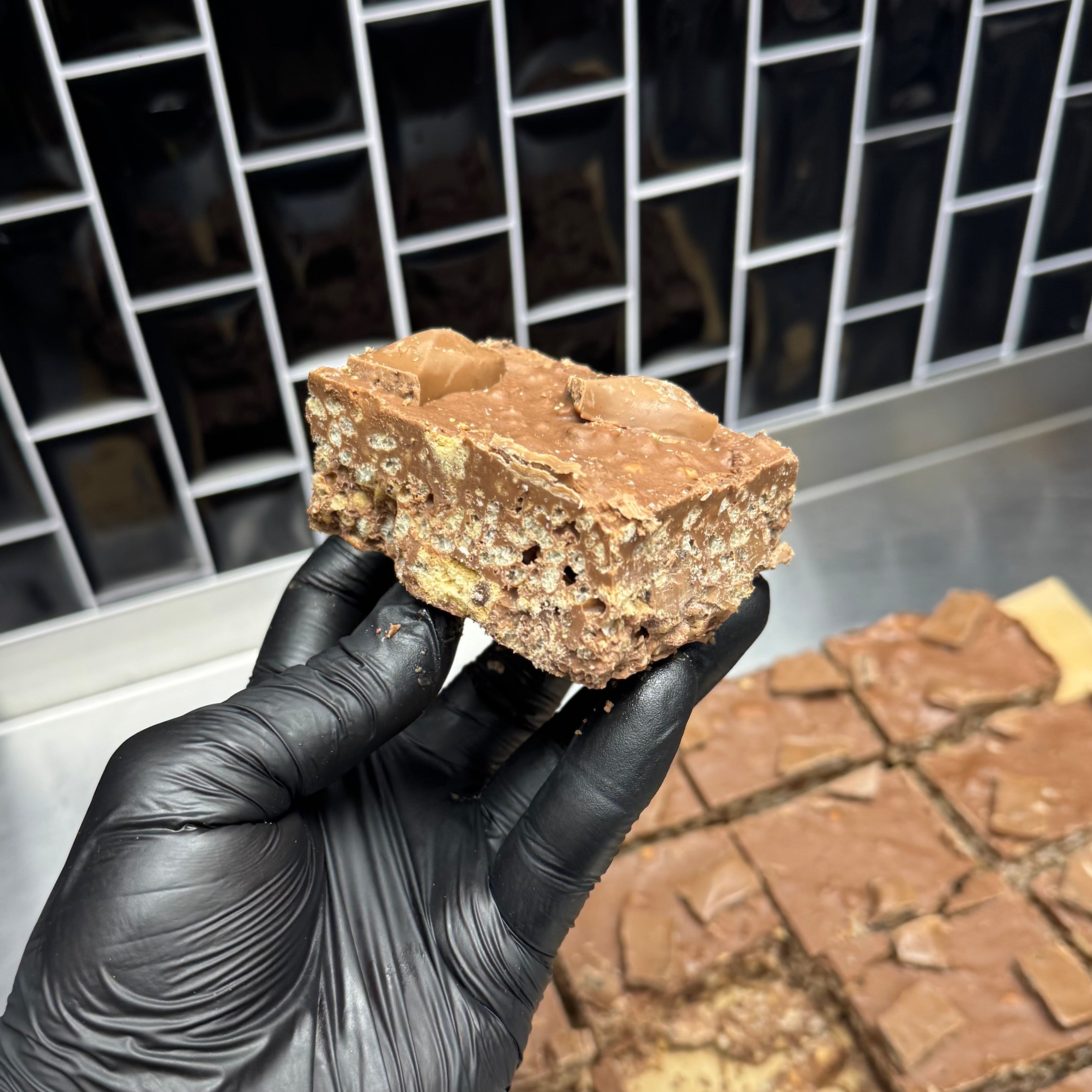 Galaxy Cookie Crumble Crispy Cake Recipe